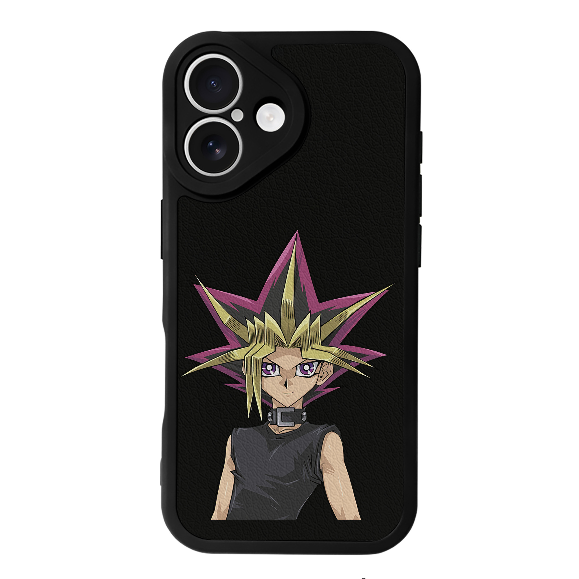 遊☆戯☆王 Yu-Gi-Oh! 【iPhone 16シリーズ対応】シリコンスマホケース（レザー調） 材質：シリコン